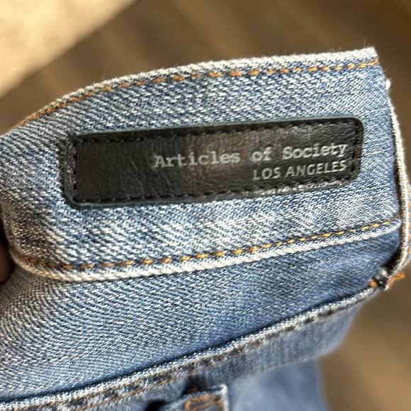Articles of Society Distressed Boyfriend Jeans Women Size 24 - Picture 5 of 13